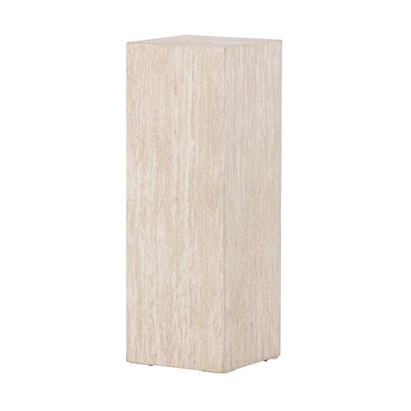 Rana houten decoratieve zuil beige - 65 x 23 cm