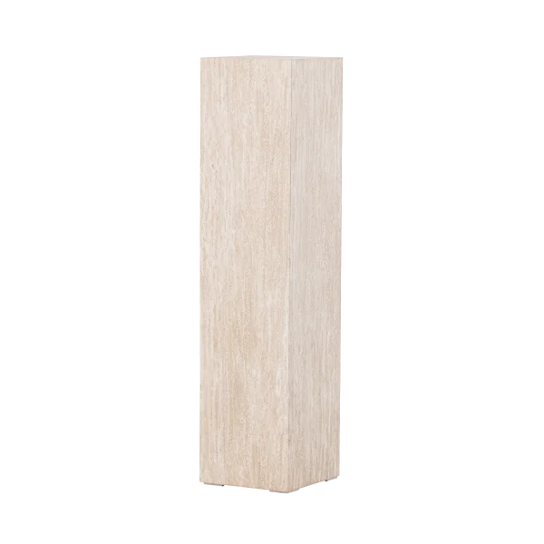 Rana houten decoratieve zuil beige - 95 x 23 cm