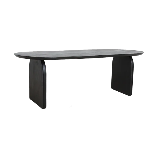 Raw Materials Bullnose eettafel gesloten zwart - 200 cm