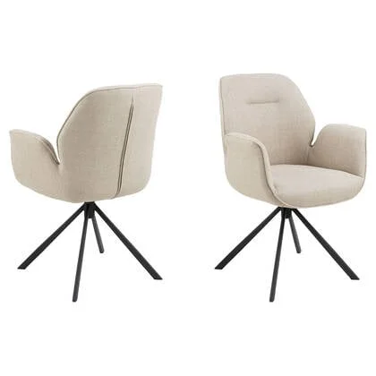 Rebellenclub Arne Eetkamerstoel met Arm - Beige