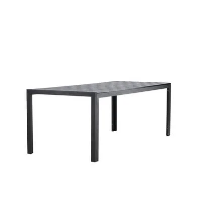 Rebellenclub Cappero Tuintafel - 205 x 90 cm - Zwart