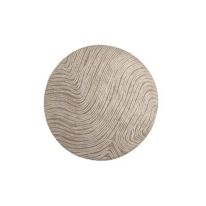 Rebellenclub Chaska Vloerkleed Rond 200x200cm - Beige