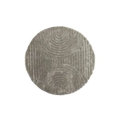 Rebellenclub Kaimana Vloerkleed Rond 200x200cm - Greige