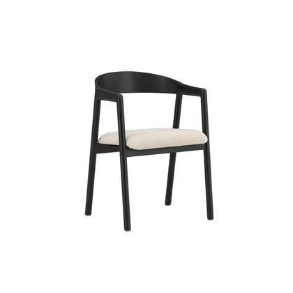 Rebellenclub Loima Eetkamerstoel - Set van 2 - Zwart