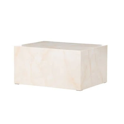Rebellenclub Tusani Salontafel - 80 x 60 cm - Beige Marmerlook