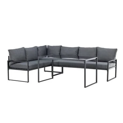 Rebellenclub Zeno Hoekloungeset - Grijs