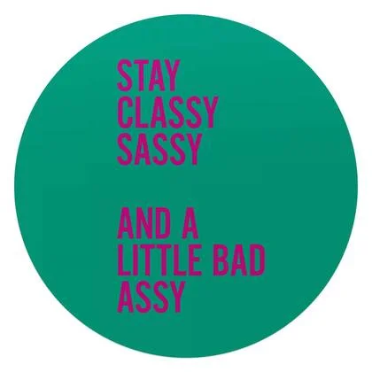 Reinders - Classy and sassy - Glasschilderij Ø 70 cm - Groen