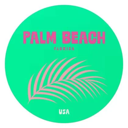 Reinders - Florida - Glasschilderij Ø 70 cm - Groen