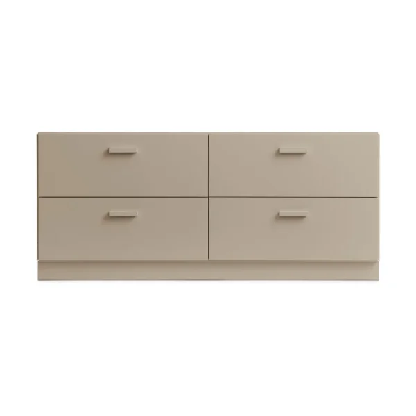 Relief Relief bureau laag met sokkel 123x46,6 cm beige Relief bureau laag met sokkel 123x46,6 cm beige