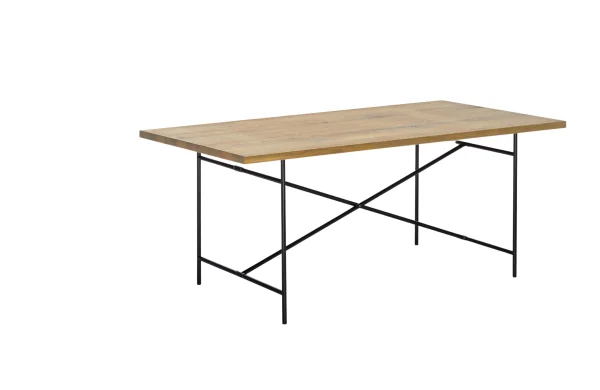 Richard Lampert Eiermann 2 Eettafel - eiken - zwart - 200 x 90 cm