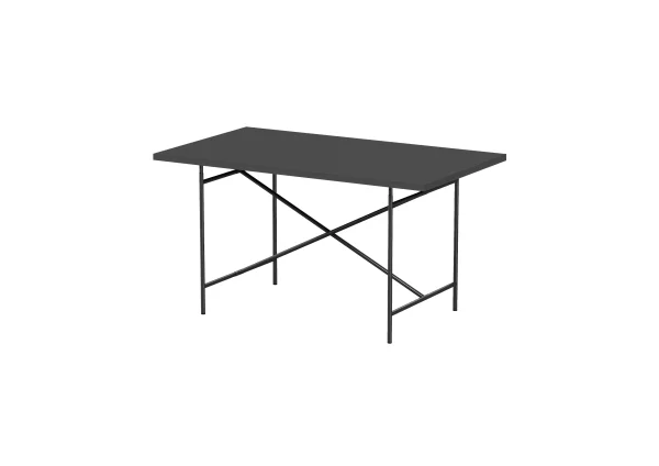 Richard Lampert Eiermann 2 tafel - Linoleum nero 4023/ABS rand in bijpassende kleur - zwart - 100 x 66 cm - 120 x 80 cm - middensteun