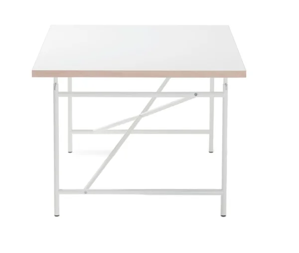 Richard Lampert Eiermann kinderbureau - melamine wit/eiken rand - Tafelblad120 x 70 cm