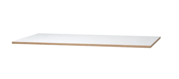 Richard Lampert Eiermann tafelbladen - 160 x 90 cm - melamine wit/eiken rand