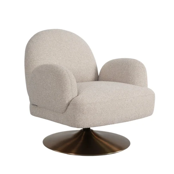 Richmond Draaifauteuil Kagney Geweven stof - Biscotti