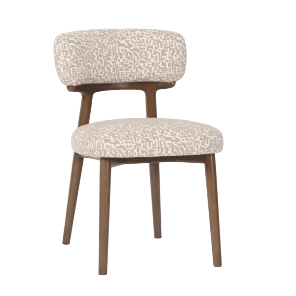 Richmond Eetkamerstoel Basker Geo stof - Naturel