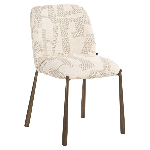 Richmond Eetkamerstoel Lana Graffic stof - Beige