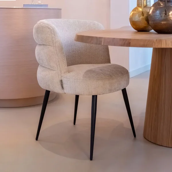 Richmond Eetkamerstoel Stella Chenille - Beige