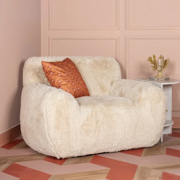 Richmond Fauteuil Comfy Fluffy - Zand