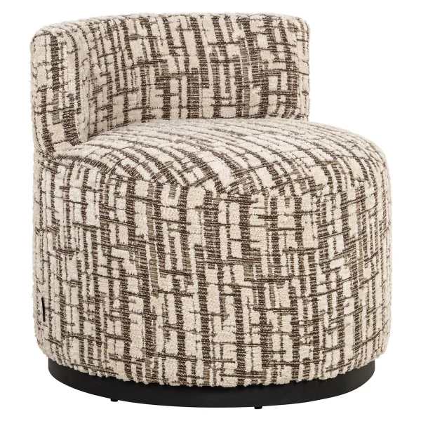 Richmond Fauteuil Franny Geweven stof - Crème
