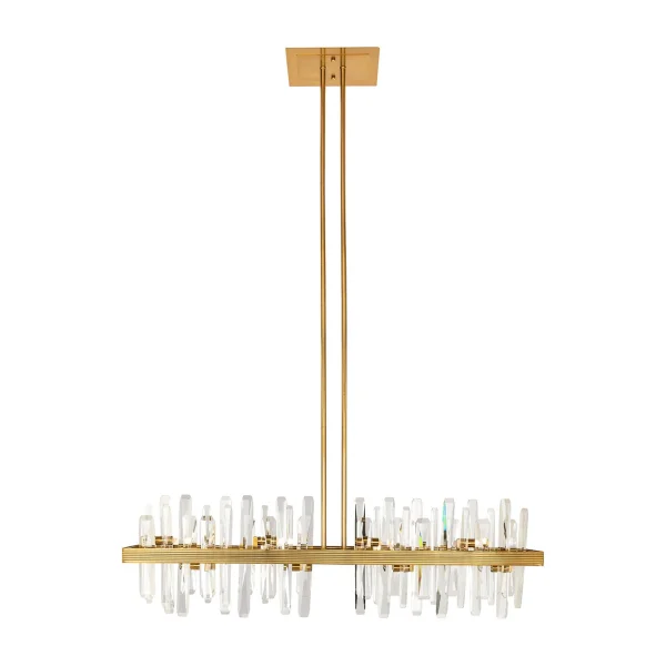 Richmond Hanglamp Briget Crystal, 8-lamps - Goud