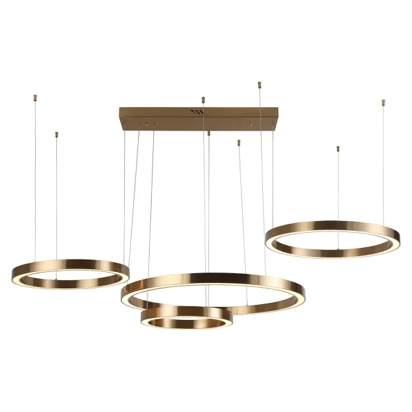 Richmond Hanglamp Lilou 4-lamps - Brushed Gold