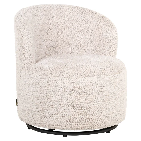 Richmond Kids Draaifauteuil Jackie Lovely stof - Crème