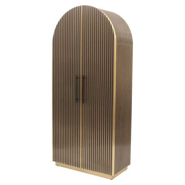 Richmond Opbergkast Les Arcs Brass, 180 x 80cm - Brushed gold