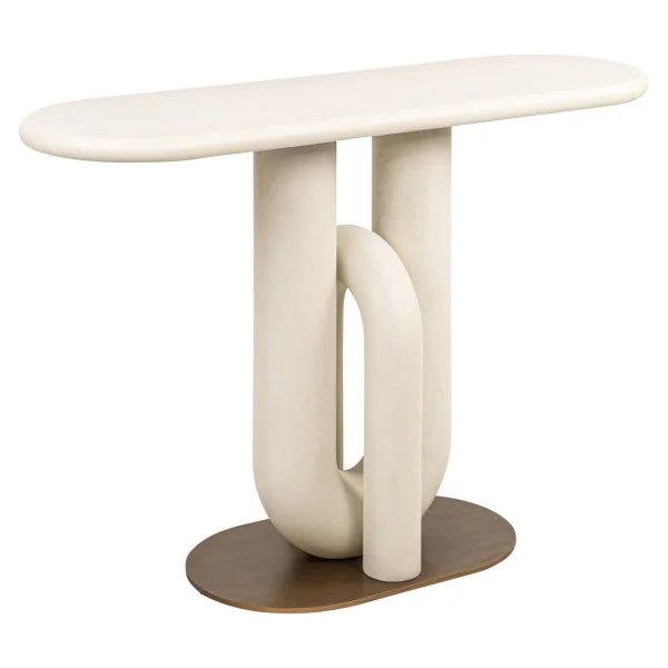 Richmond Ovale Sidetable Winslow 130cm - Wit