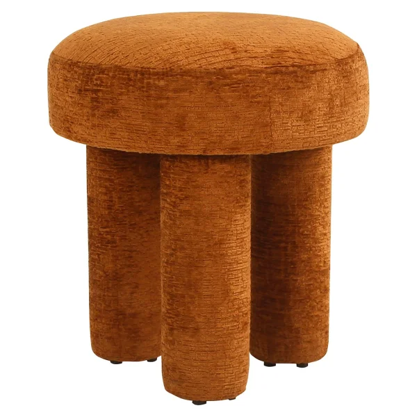 Richmond Poef Pommery Chenille - Cognac