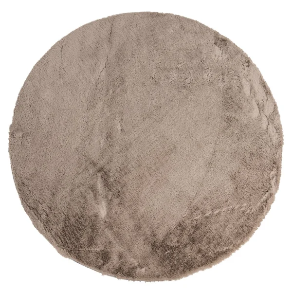 Richmond Rond Vloerkleed Saifo Furry, 160cm - Zand