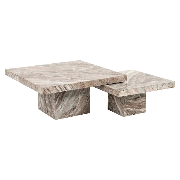 Richmond Salontafel Rashford Marmer, Set van 2 stuks - Stone