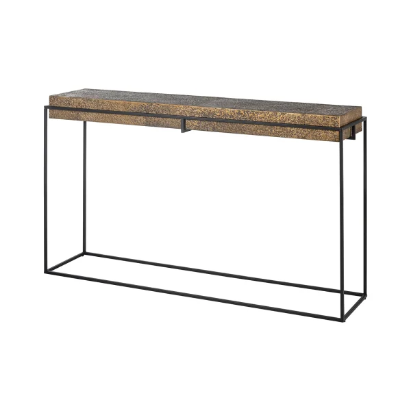 Richmond Sidetable Dover Metaal, 140cm - Goud