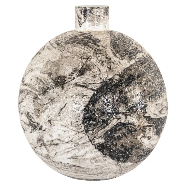 Richmond Vaas Delisha 40cm - Zwart/Wit