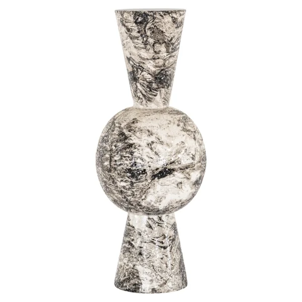 Richmond Vaas Florry 64cm - Zwart/Wit