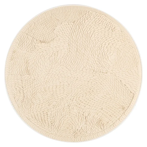 Richmond Wall Art Flow Leder, 110cm - Wit