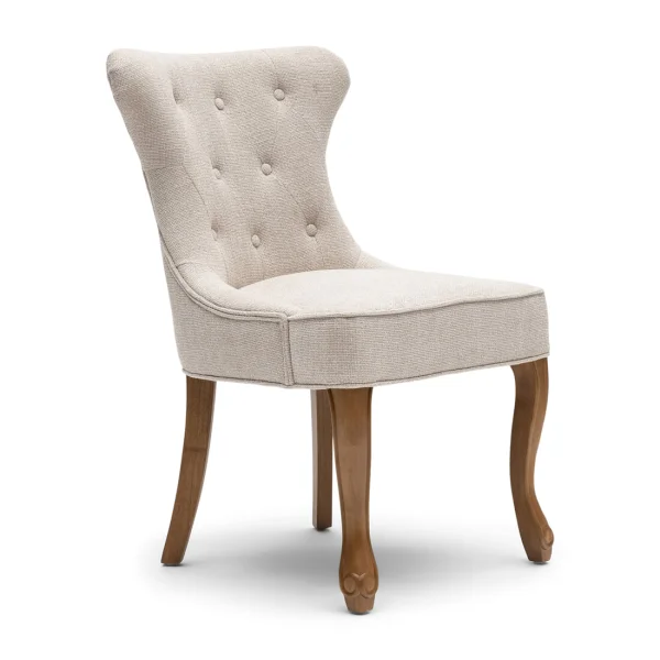 Rivièra Maison Eetkamerstoel George Chenille Jacquard - Glossy Flax