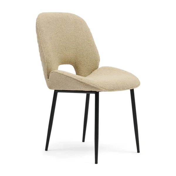 Rivièra Maison Eetkamerstoel Mr. Beekman Bouclé - Natural Grey