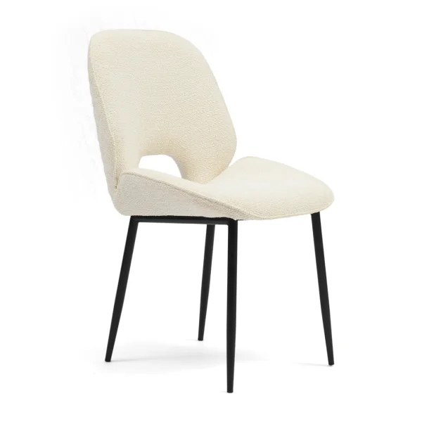 Rivièra Maison Eetkamerstoel Mr. Beekman Bouclé - Simply White