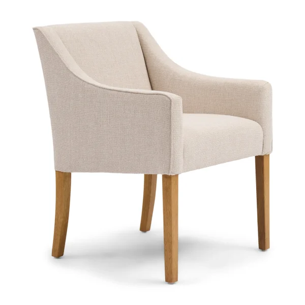 Rivièra Maison Eetkamerstoel Savile Row Chenille Jacquard - Glossy Flax