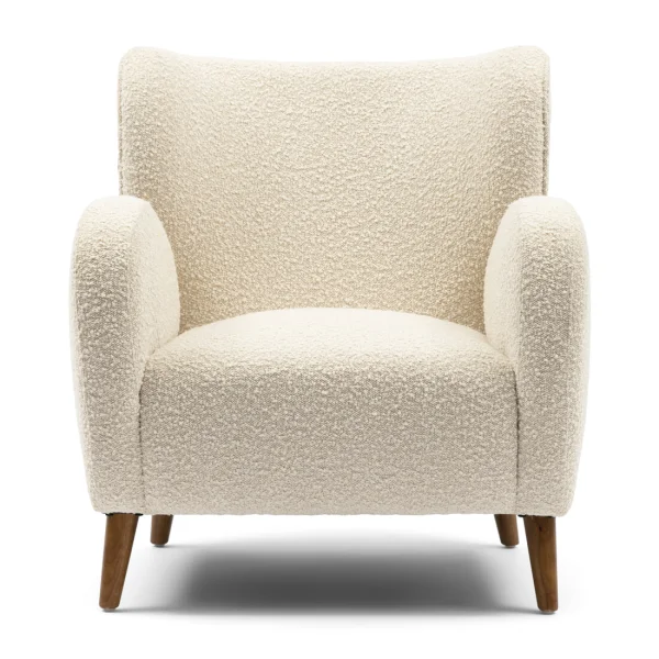 Rivièra Maison Fauteuil La Contessina Bouclé - Simply White
