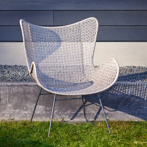 Rivièra Maison Fauteuil Portofino Wicker - Grafiet