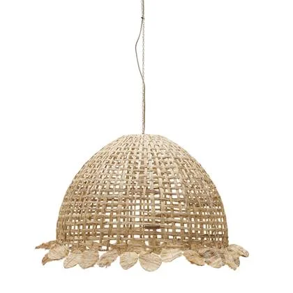 Riviera Maison Hanglamp Naturel - Marisol - Bananenblad (ØxH) 80x52