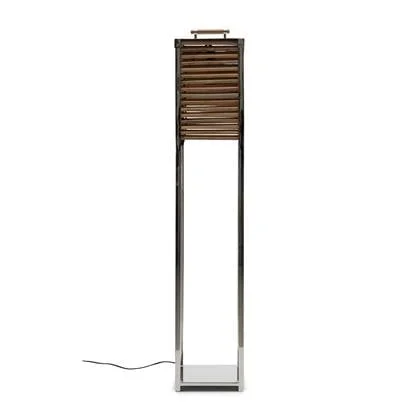 Riviera Maison Ocean Cay Shutters Floor Lamp silv 25x25x123