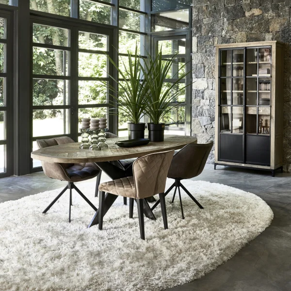 Rivièra Maison Ovaal Vloerkleed Cecil 280 x 390cm - Crème