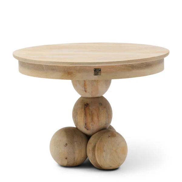 Rivièra Maison Ronde Bijzettafel Anacapri Mangohout, 60cm - Naturel