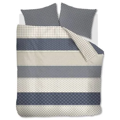 Riviera Maison Ropes dekbedovertrek - 260x200|220 - Marineblauw