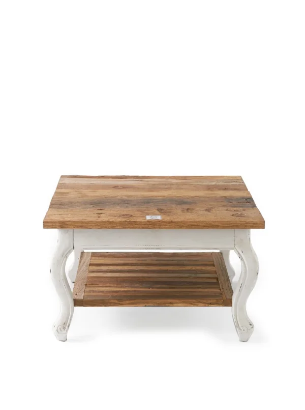 Rivièra Maison Salontafel Driftwood 70 x 70cm - Wit - Vierkant