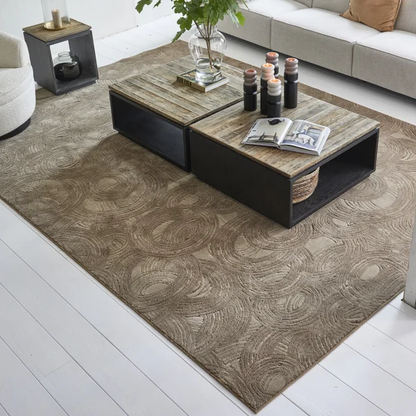 Rivièra Maison Vloerkleed Delfina 240 x 330cm - Taupe
