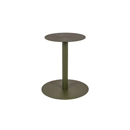 Ronde metalen tafelpoot portland olijfgroen