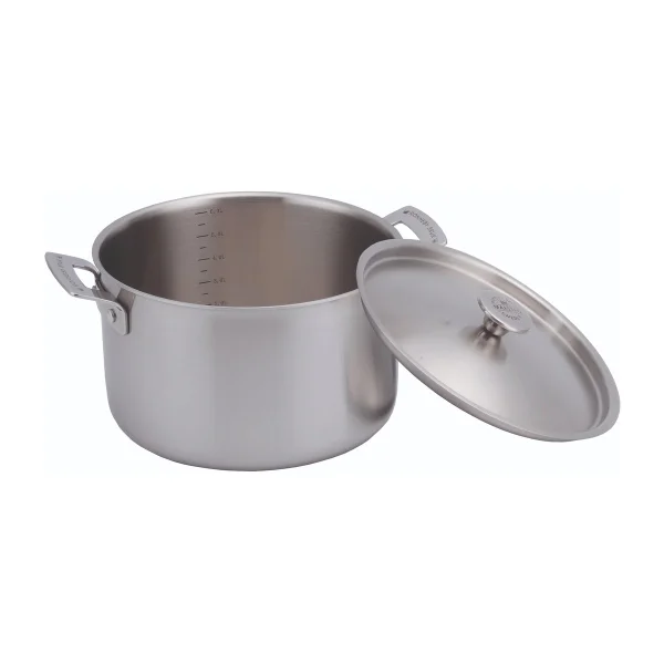 Ronneby Bruk Inox braadpan roestvrij met deksel 6 l